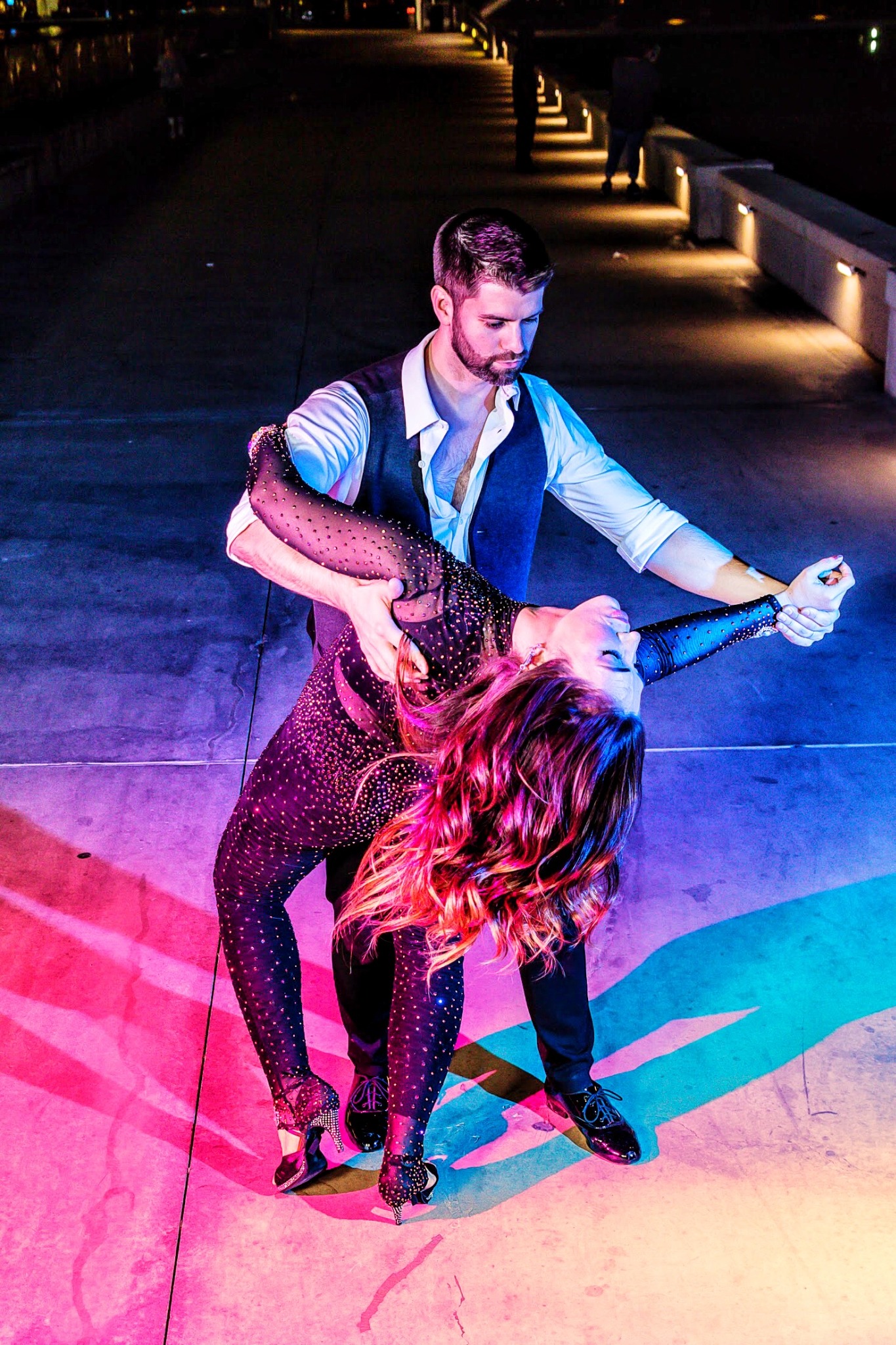 Brandon and Skye sharing a dramatic dance moment