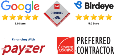 roofing contractor review badges