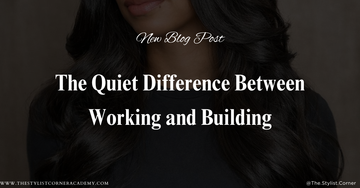 The Quiet Difference Between Working and Building