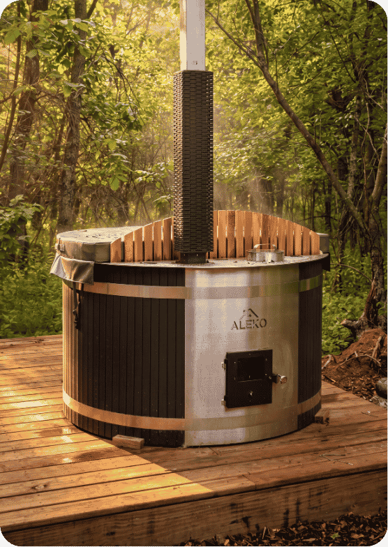 Cedar soaking tub