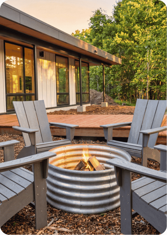 Fire pit gathering area