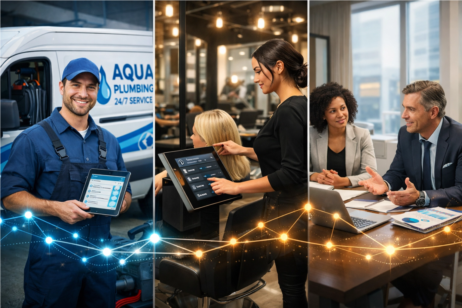 Business Owner holding a cellphone Business Owner holding a cellphone