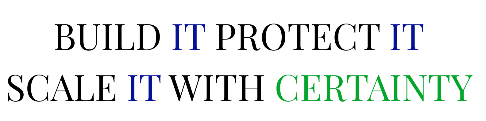 Built It Protect It With Certainty