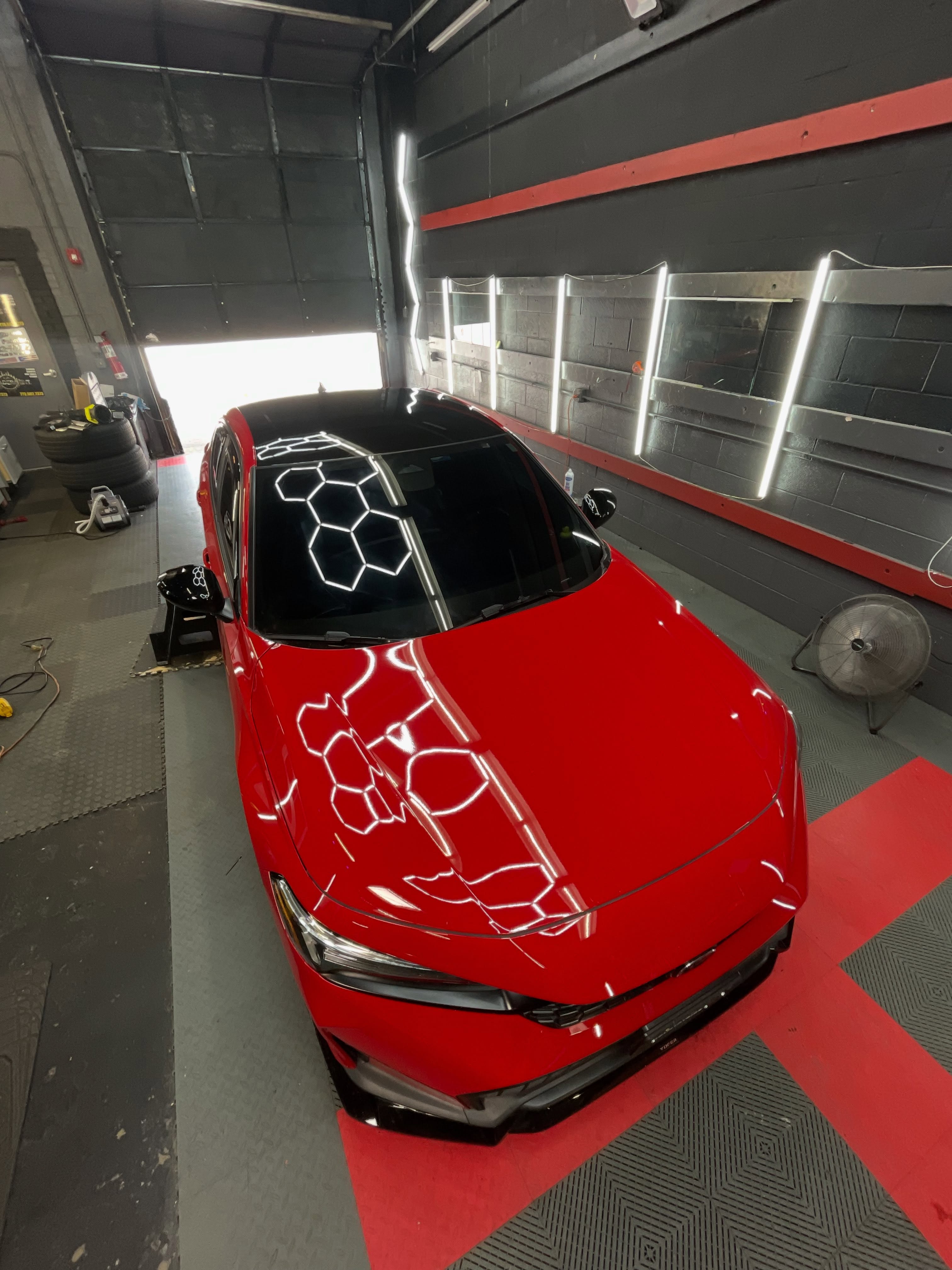 Professional window tint finish