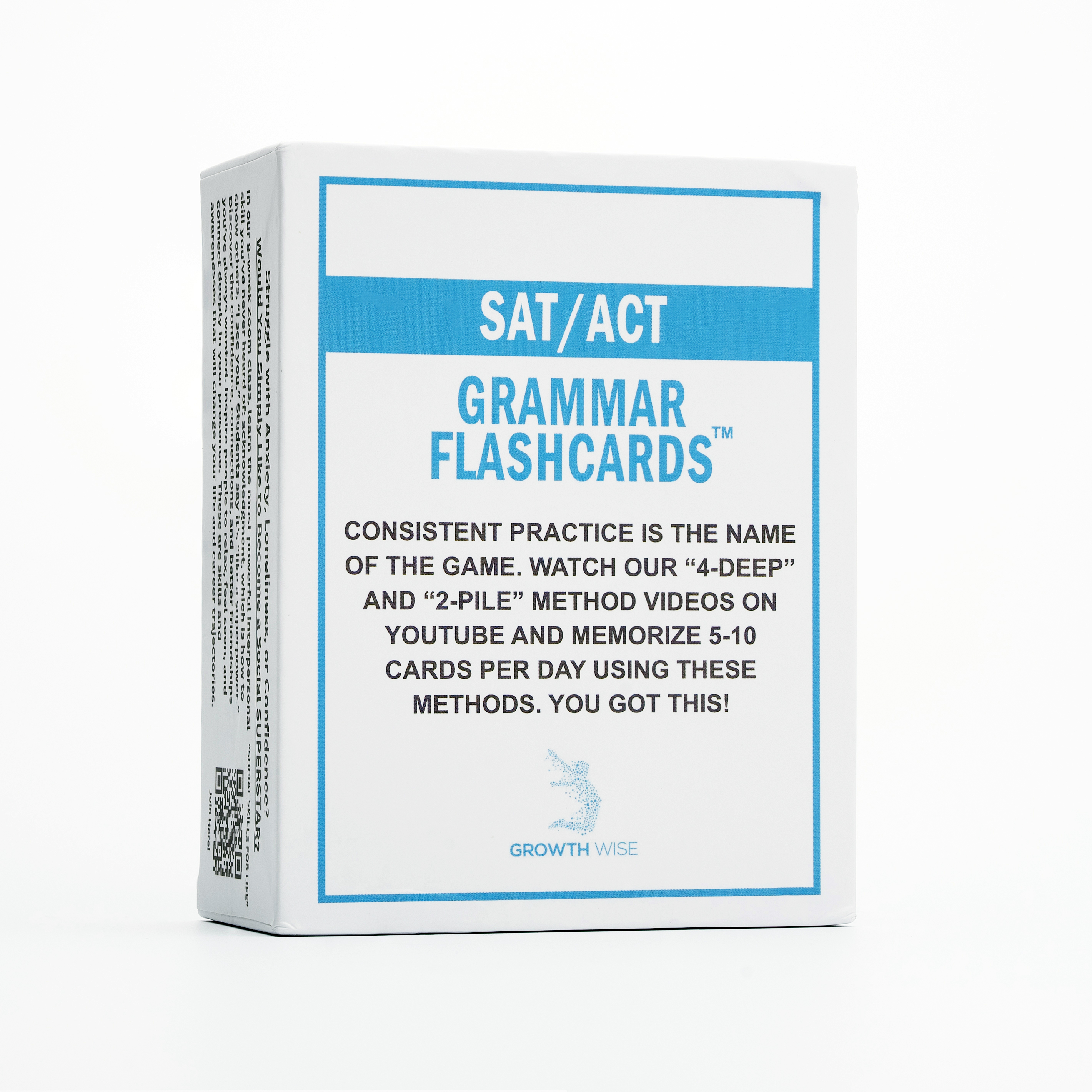 SAT-ACT Grammar Flashcards, 90 color-coded cards