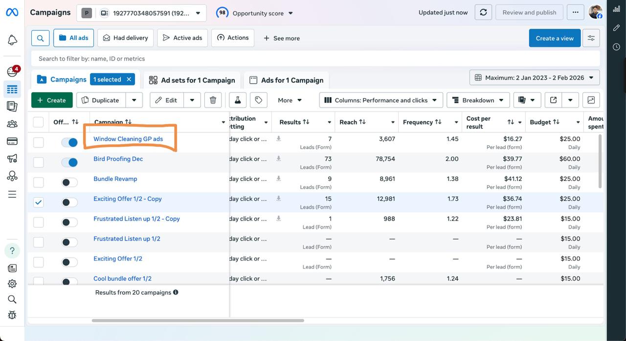 $16 leads from cold traffic
