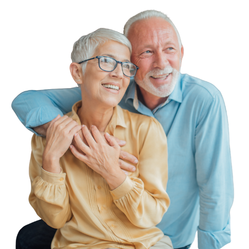 A first-time denture patient at Roots Dental in Verona