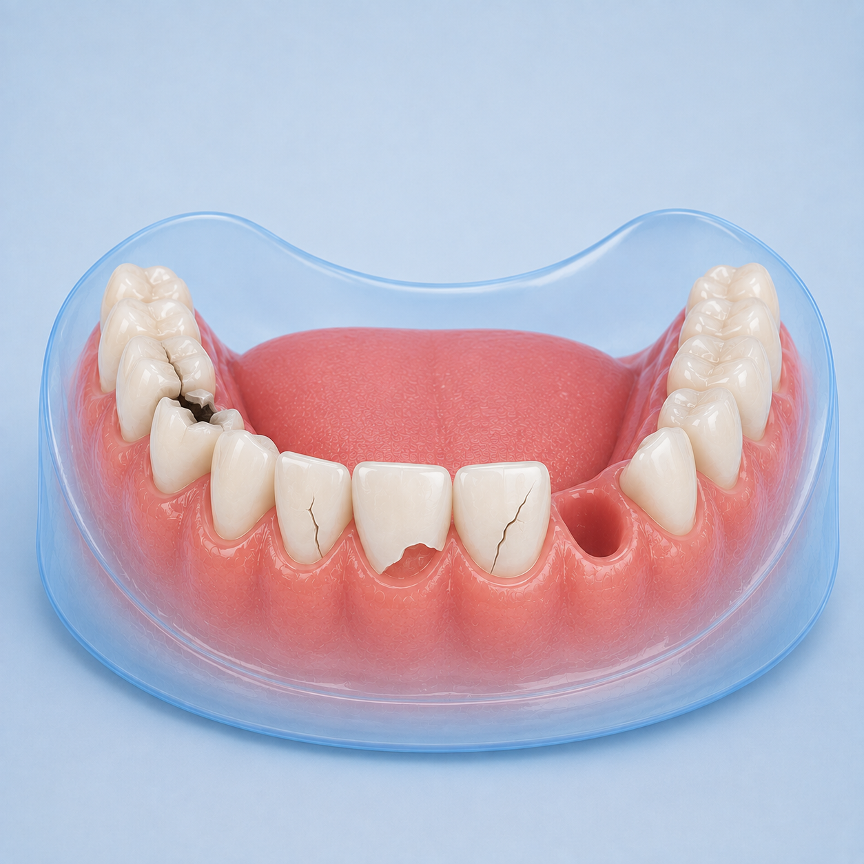 Treatment for a broken or knocked-out tooth