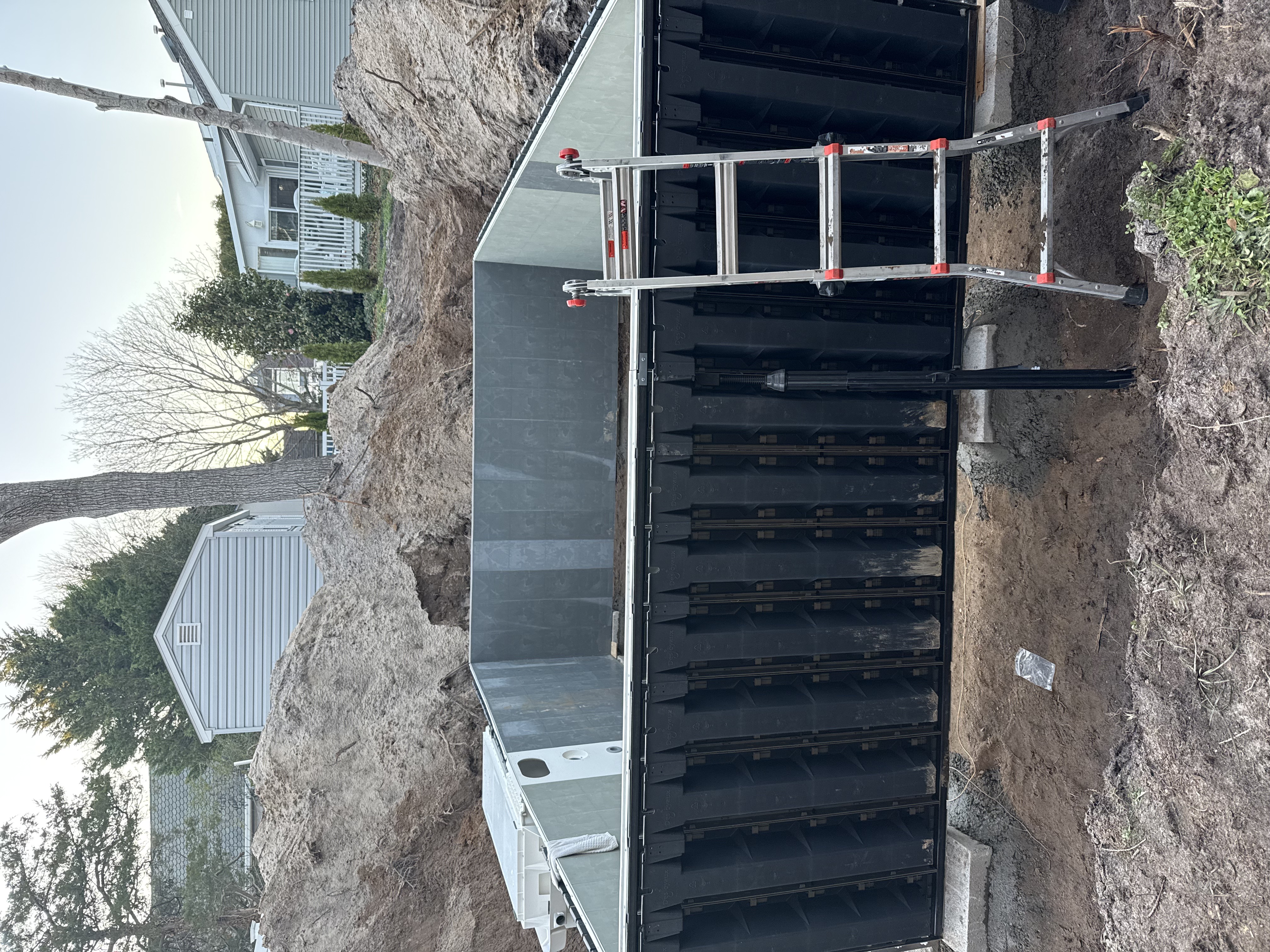 Desjoyaux pool installation, structural build Desjoyaux pool installation, structural build