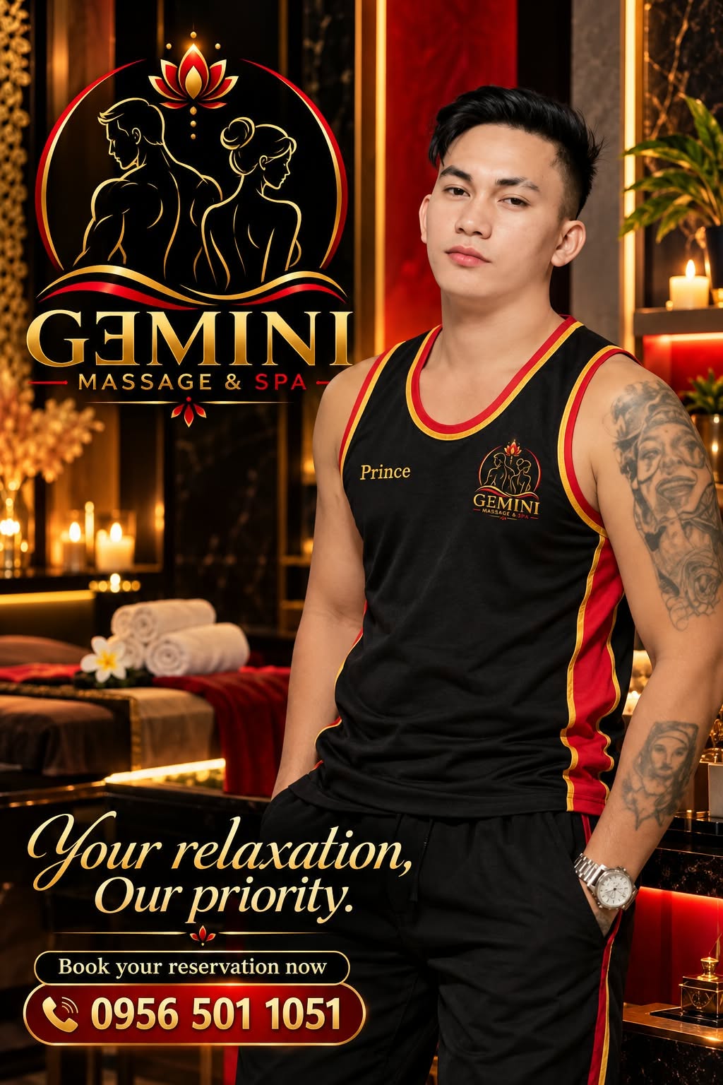 Prince - Gemini Massage & Spa male therapist
