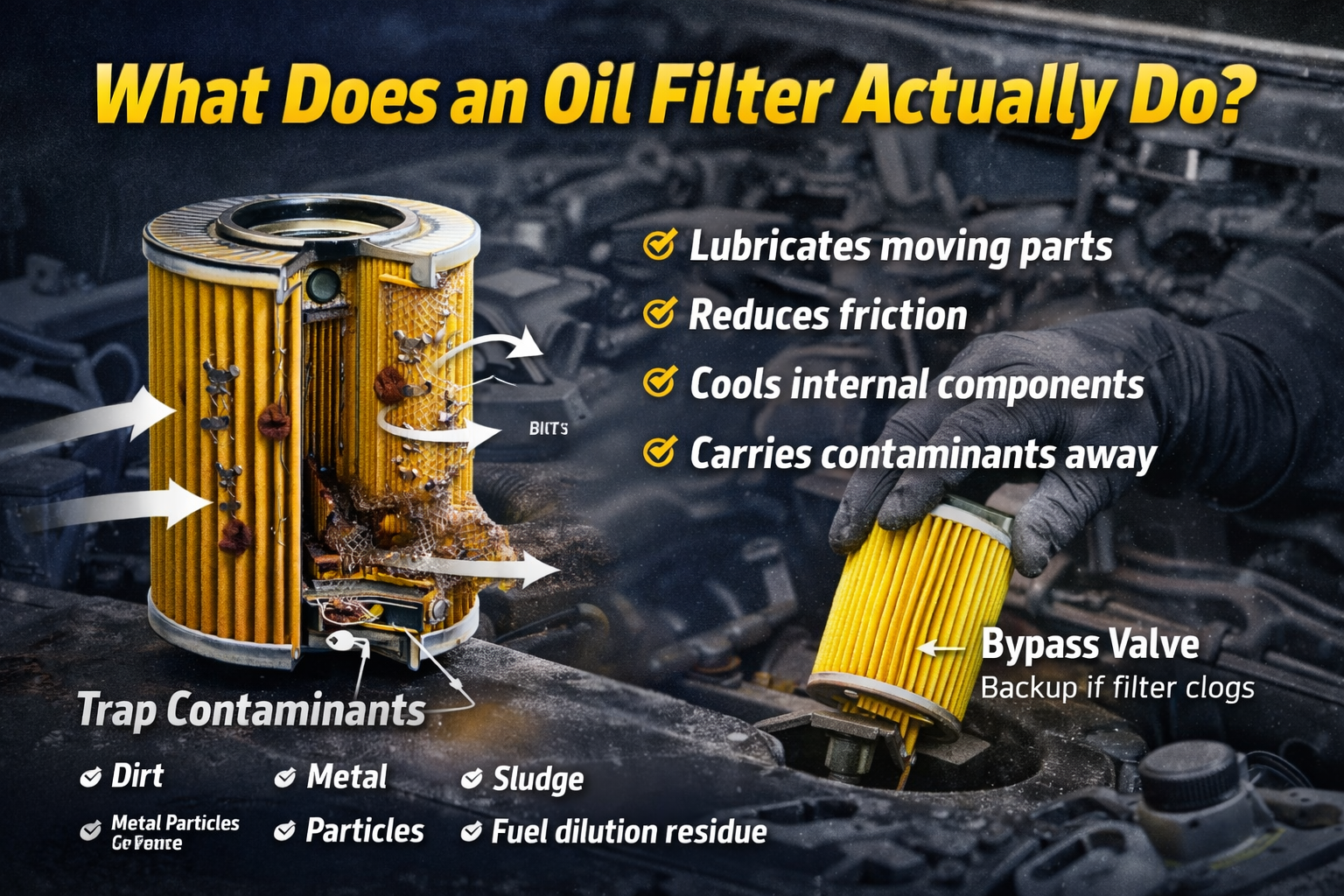 What Does an Oil Filter Actually Do? What Does an Oil Filter Actually Do?