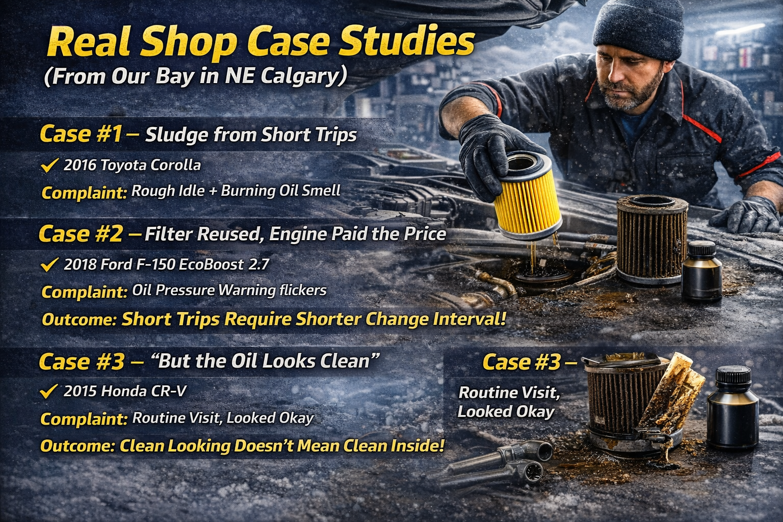 Real Shop Case Studies (From Our Bay in NE Calgary) Real Shop Case Studies (From Our Bay in NE Calgary)