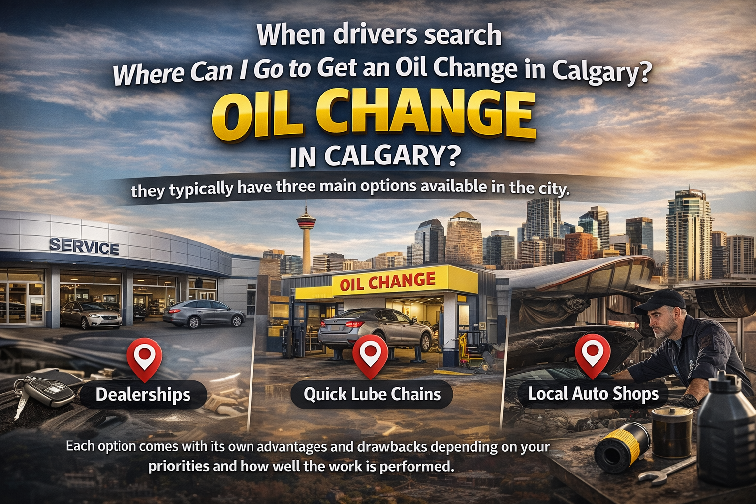 Where Can I Go to Get an Oil Change in Calgary