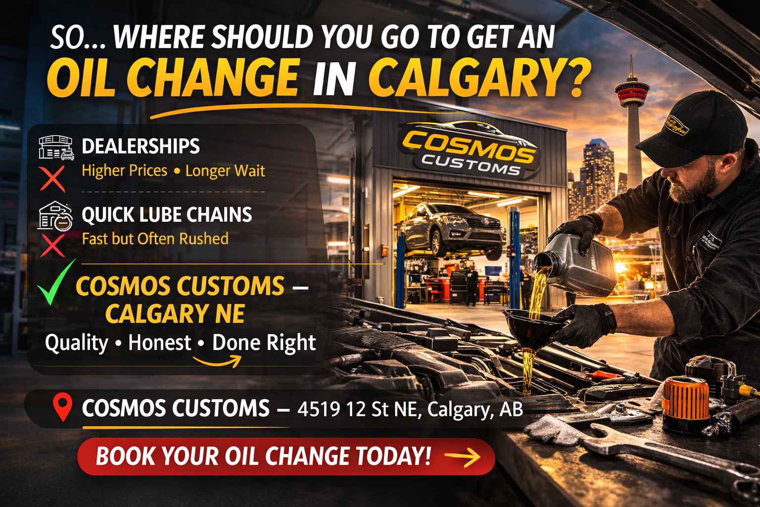 So… Where Should You Go to Get an Oil Change in Calgary?