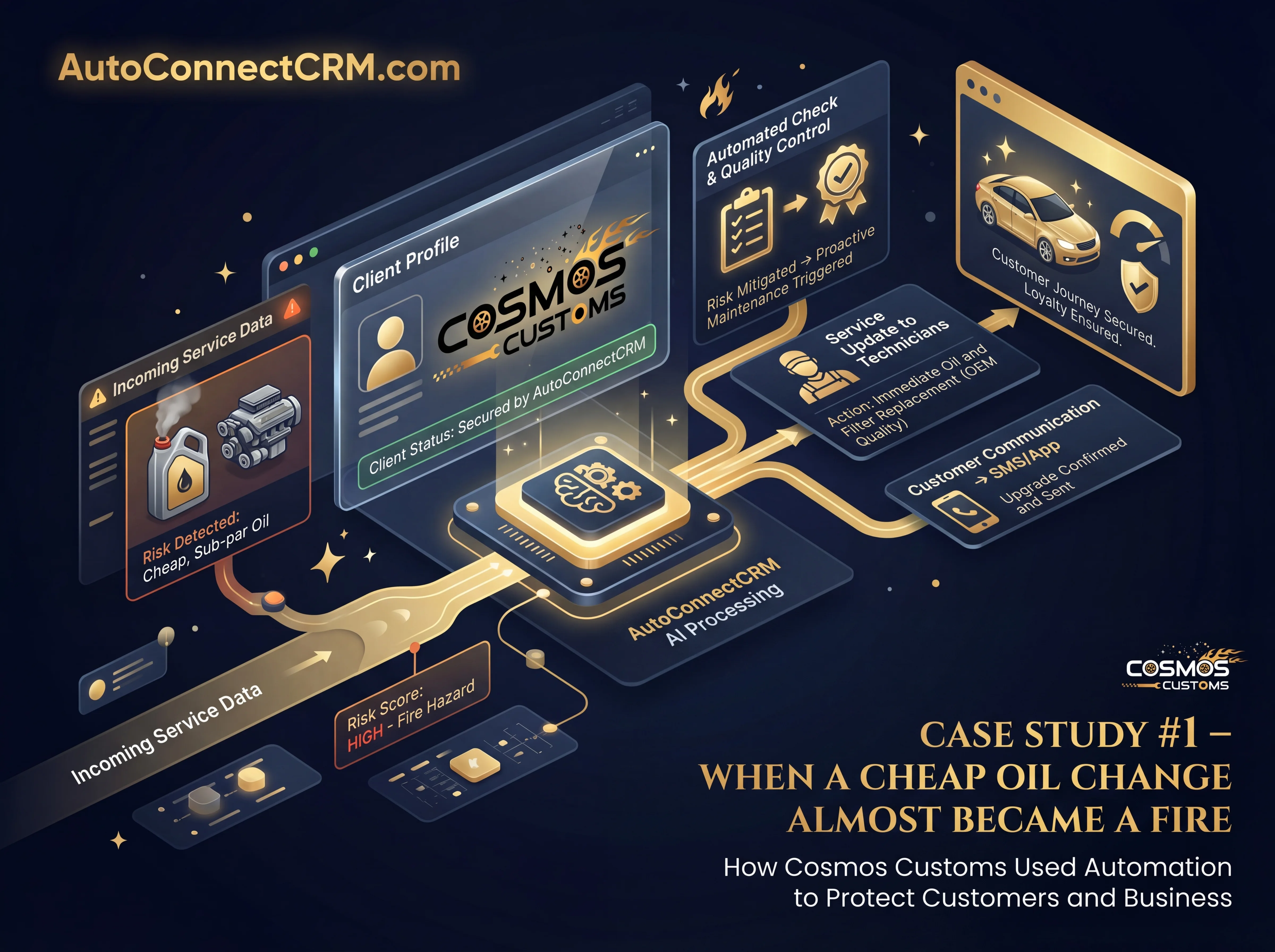Case Study #1 – When a Cheap Oil Change Almost Became a Fire
