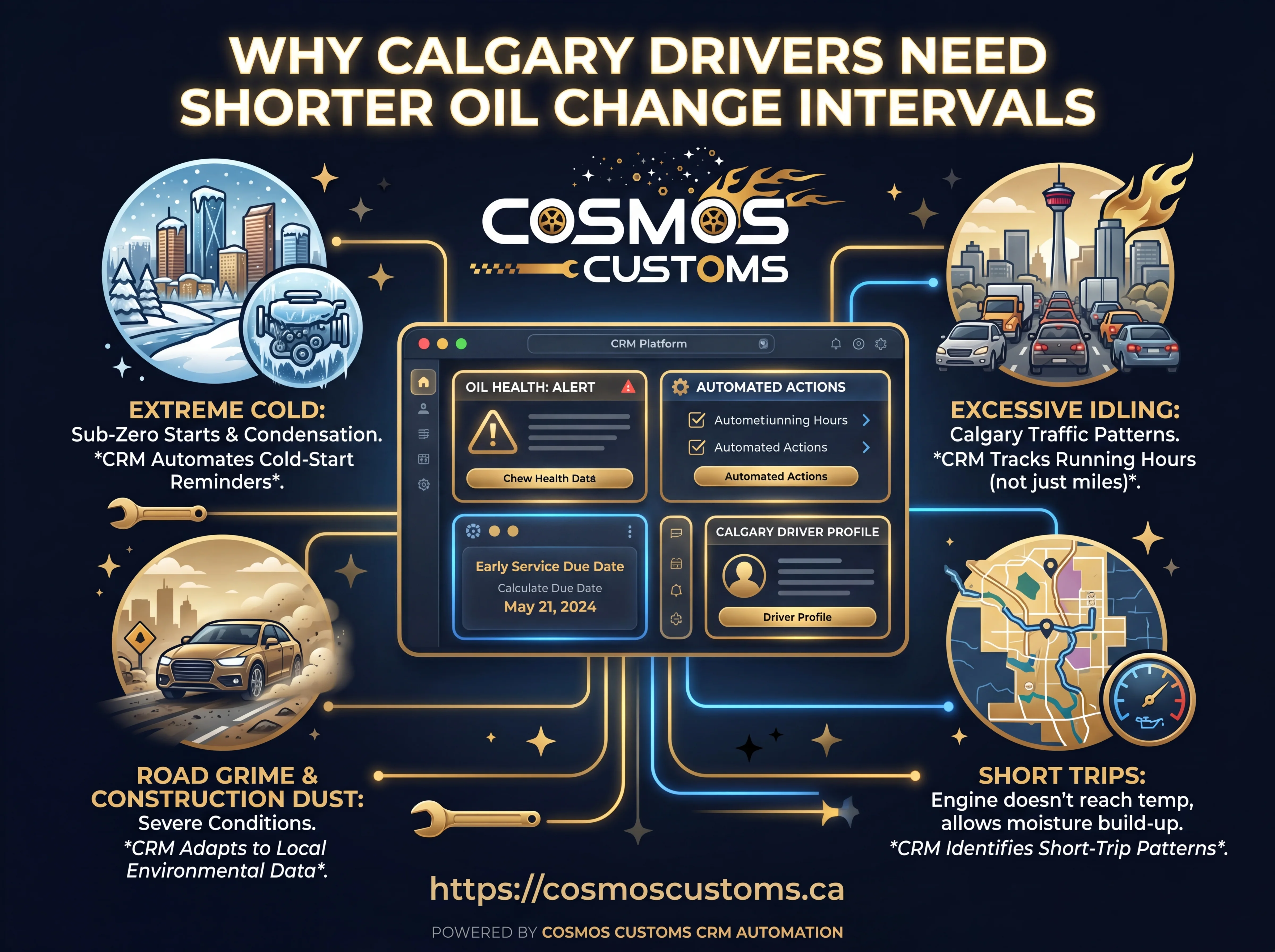 Why Calgary Drivers Need Shorter Oil Change Intervals Why Calgary Drivers Need Shorter Oil Change Intervals