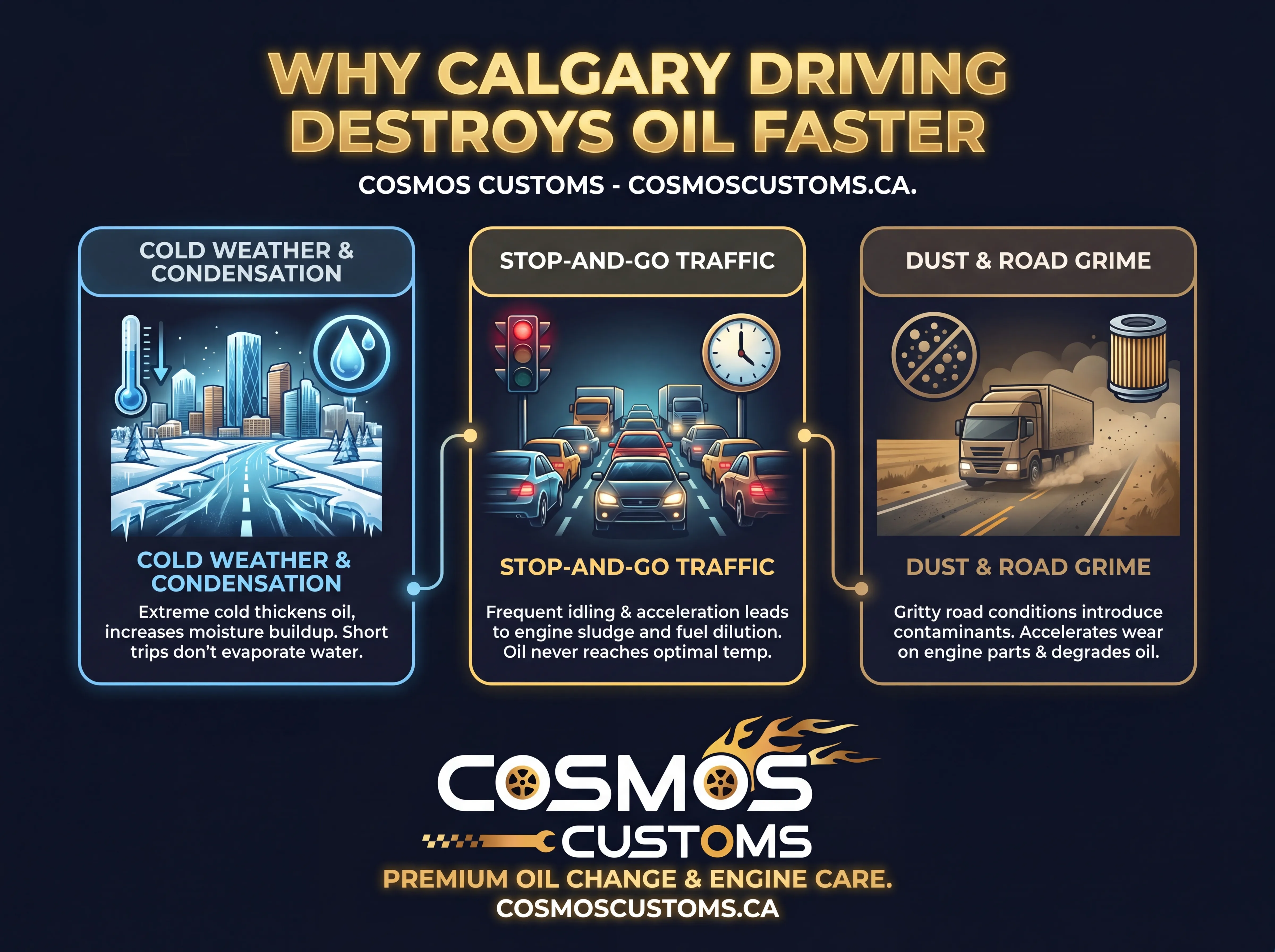 Why Calgary Driving Destroys Oil Faster