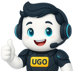 UGO AI assistant mascot