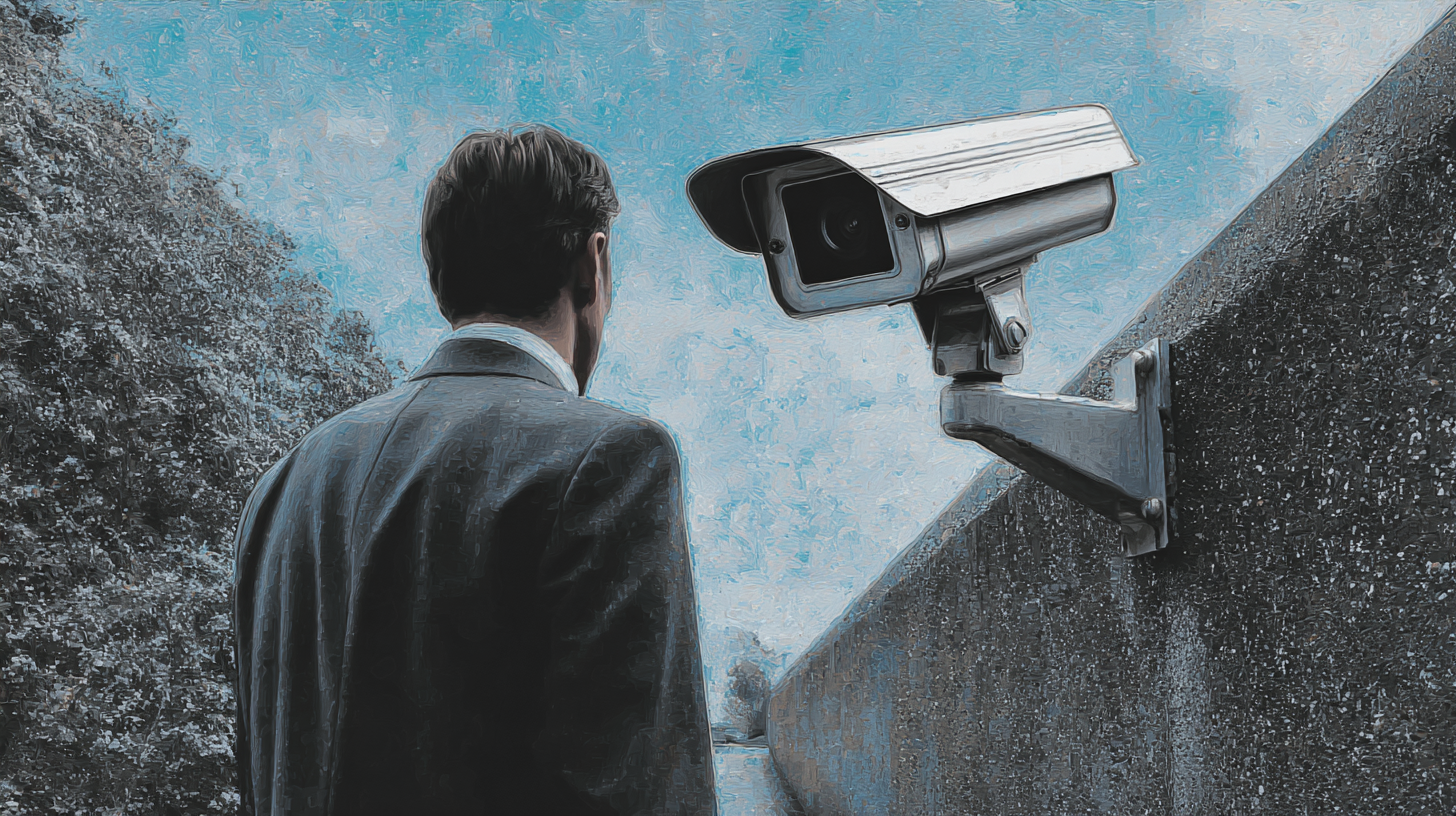 Privacy Camera Watching A Man