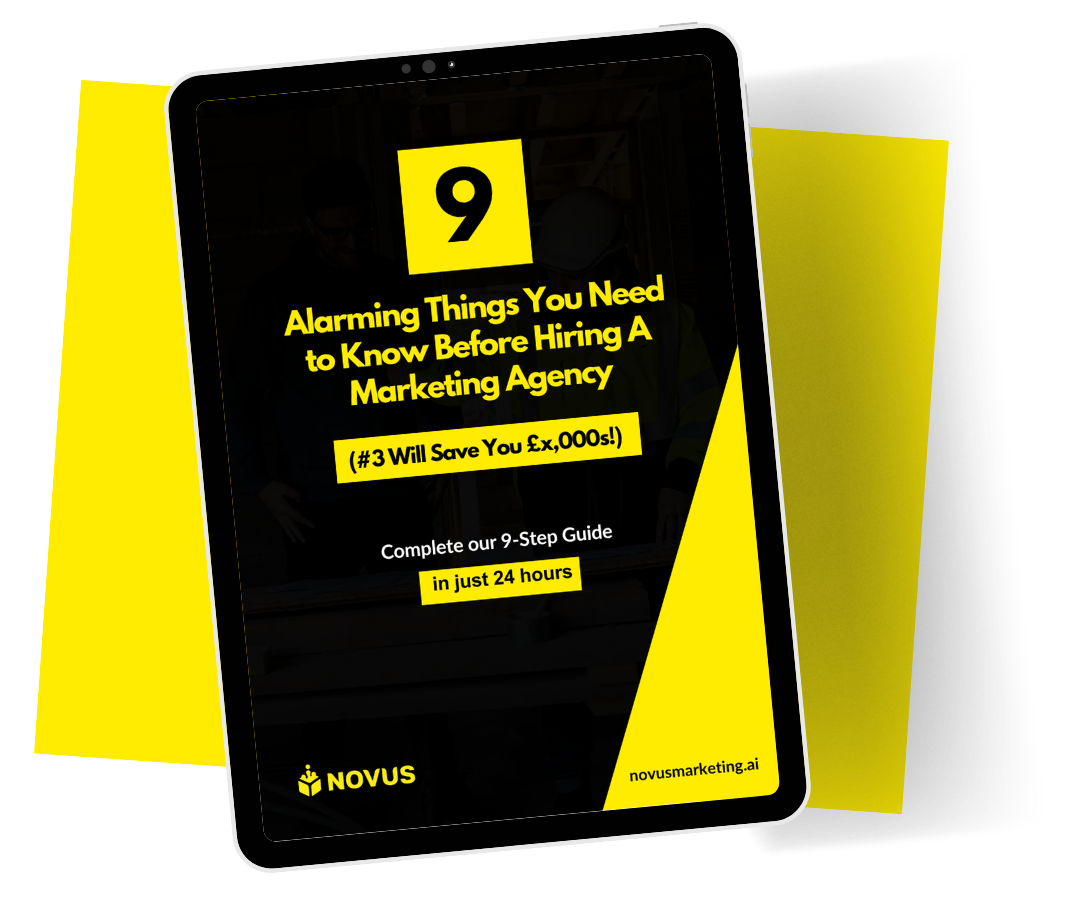 Front cover of our 9 Things You Should Know Before Hiring a Marketing Agency PDF