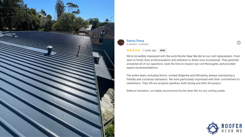 Full tile-to-Colorbond replacement — Lane Cove