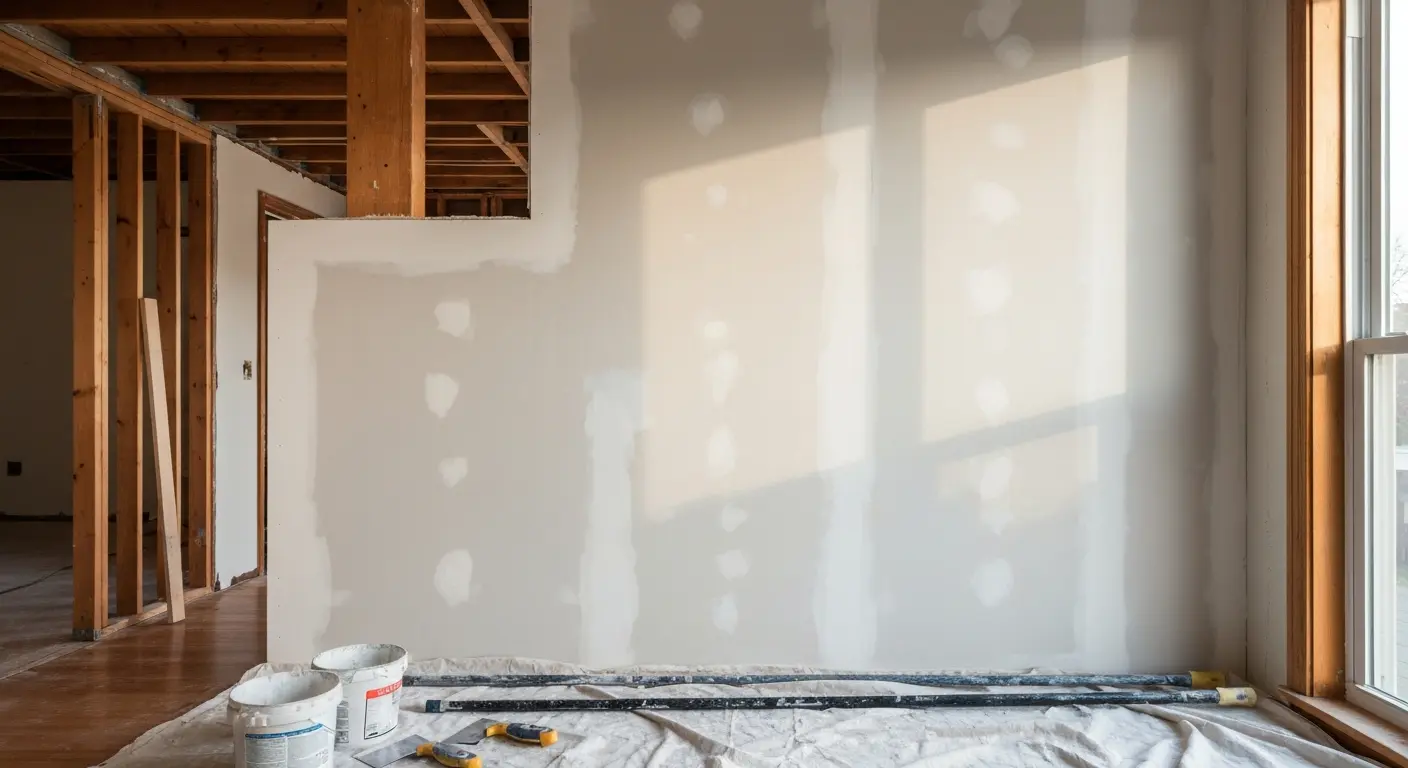 Drywall repair and finishing work