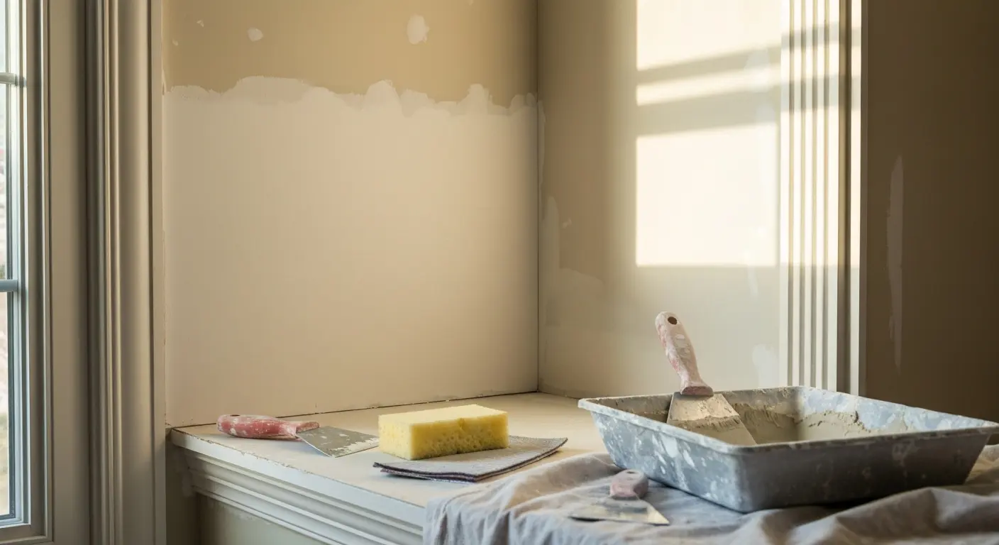 Drywall repair and preparation