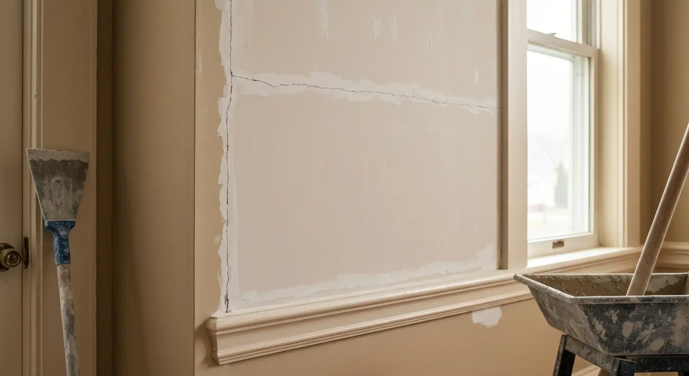 Drywall crack repair and reinforcement