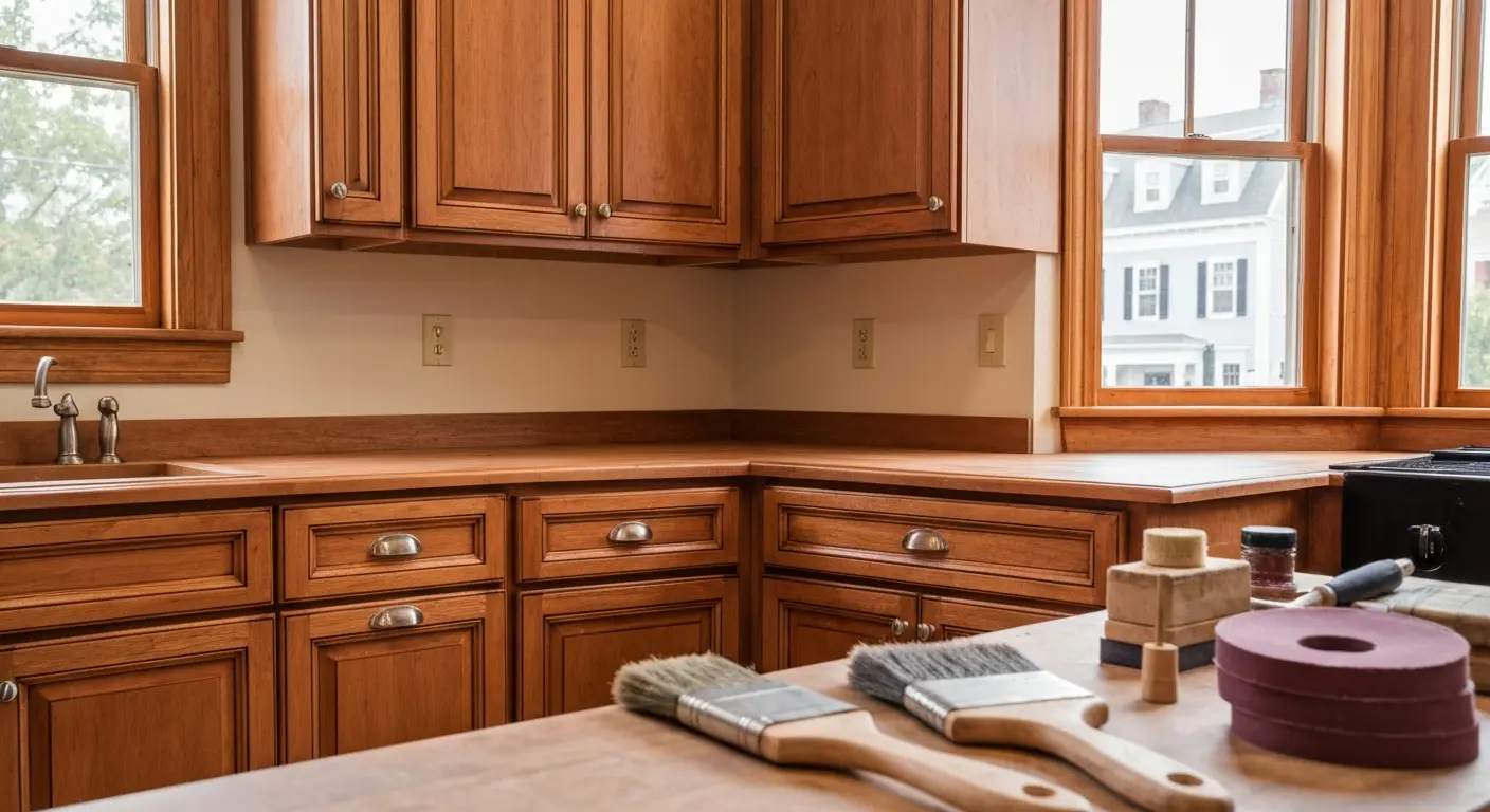 Cabinet refinishing service