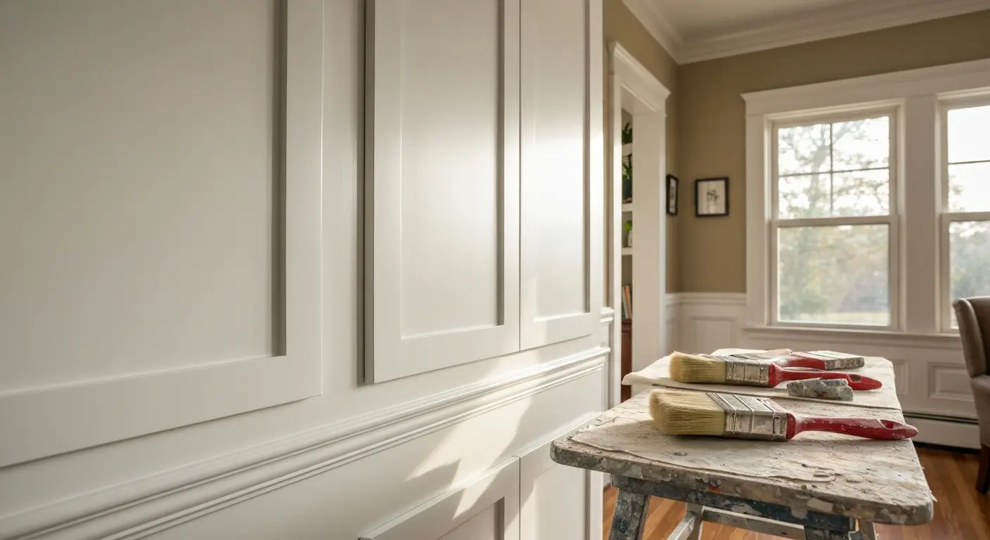 Cabinet and trim painting