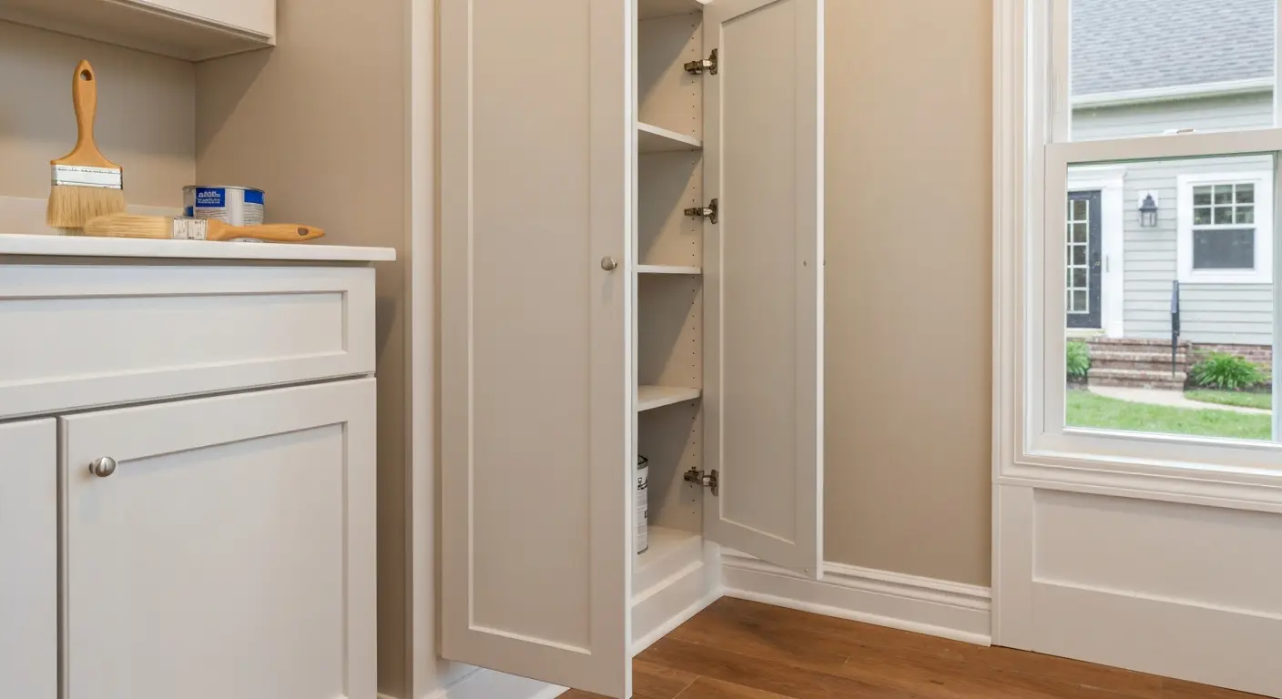 Interior cabinet painting