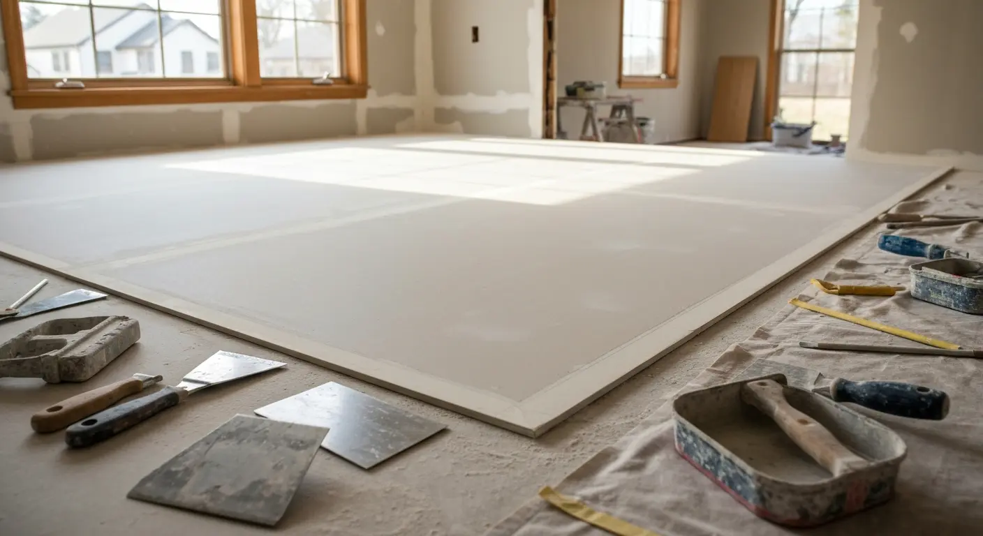 Drywall repair work