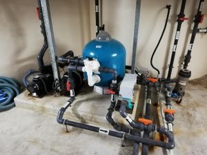 Basement tile drains in Bowling Green, KY.