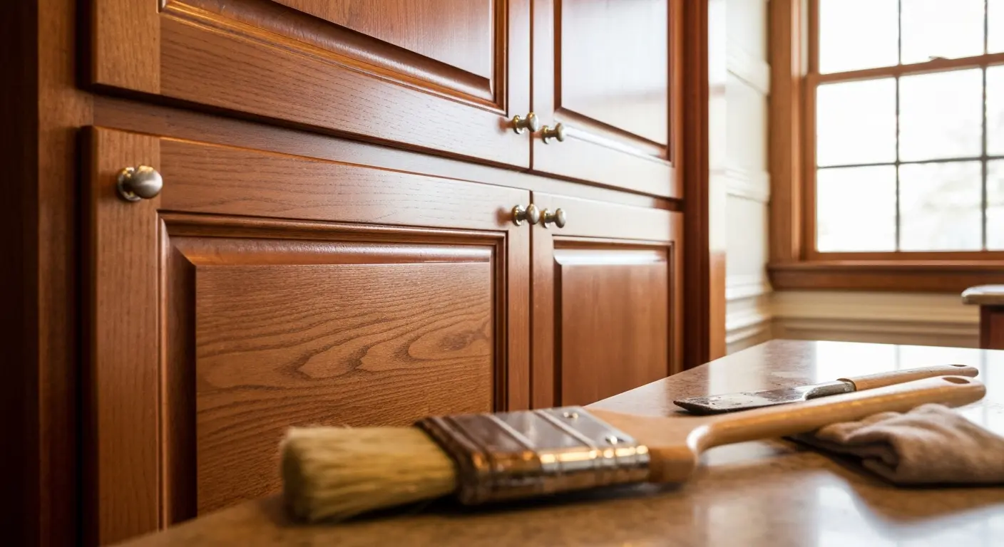 Cabinet and trim painting