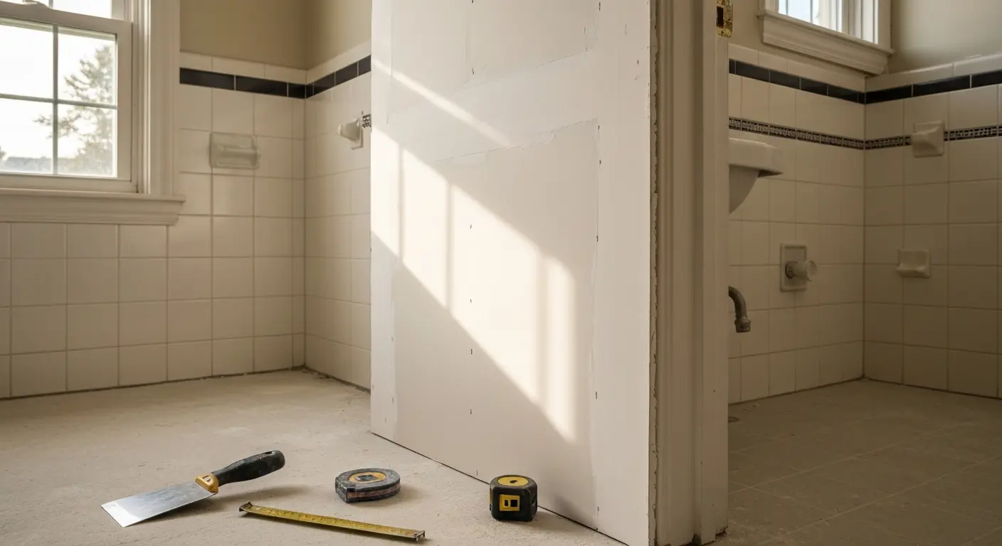 Water damage drywall replacement