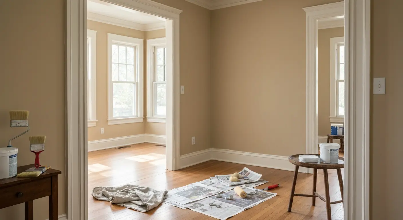 Interior painting in a Chatham home