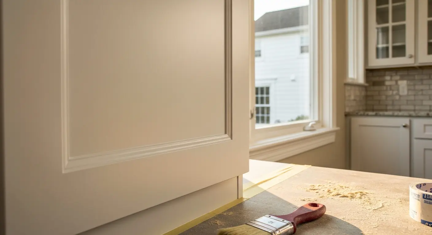 Cabinet painting refinishing