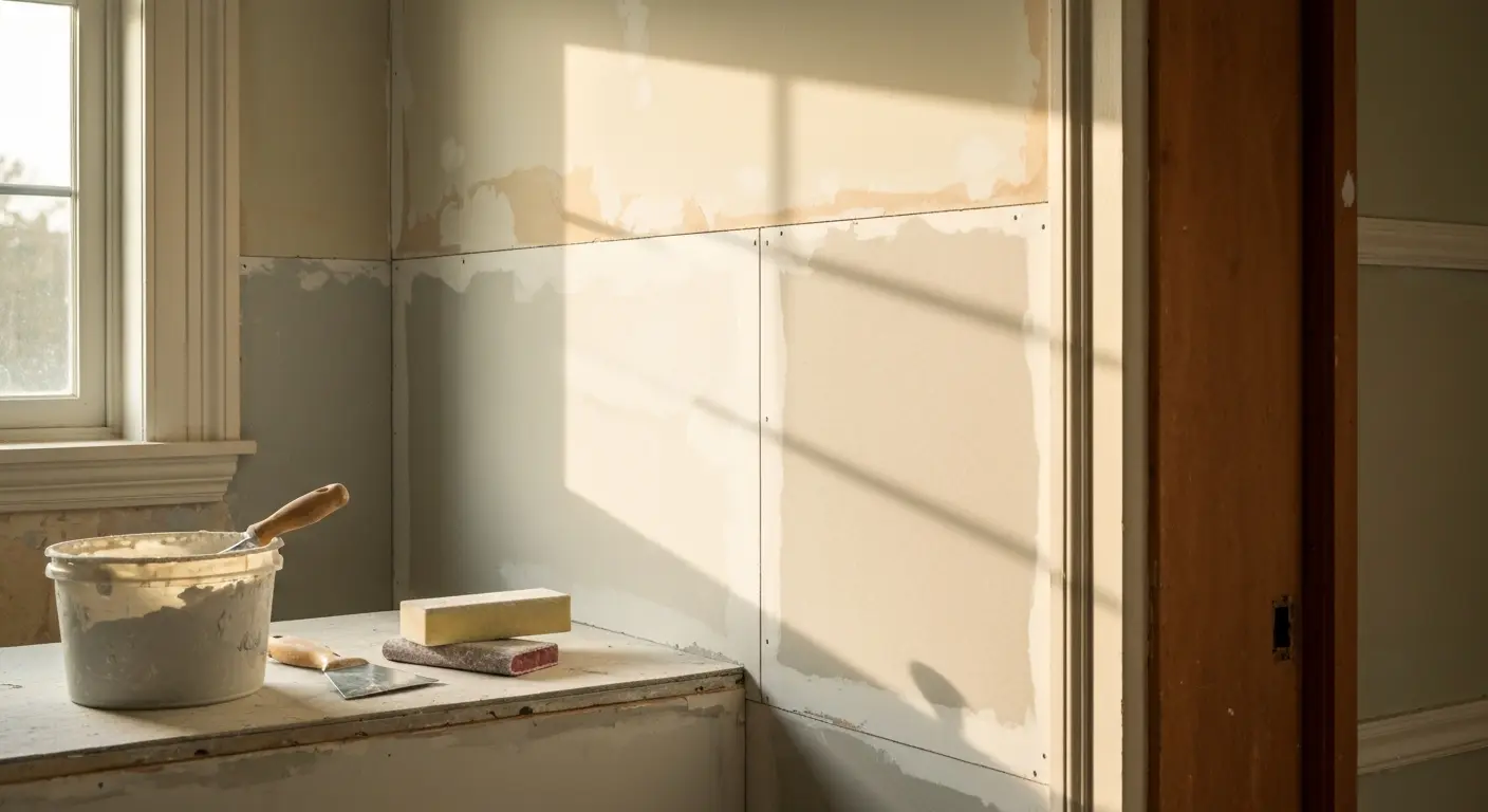 Drywall repair work