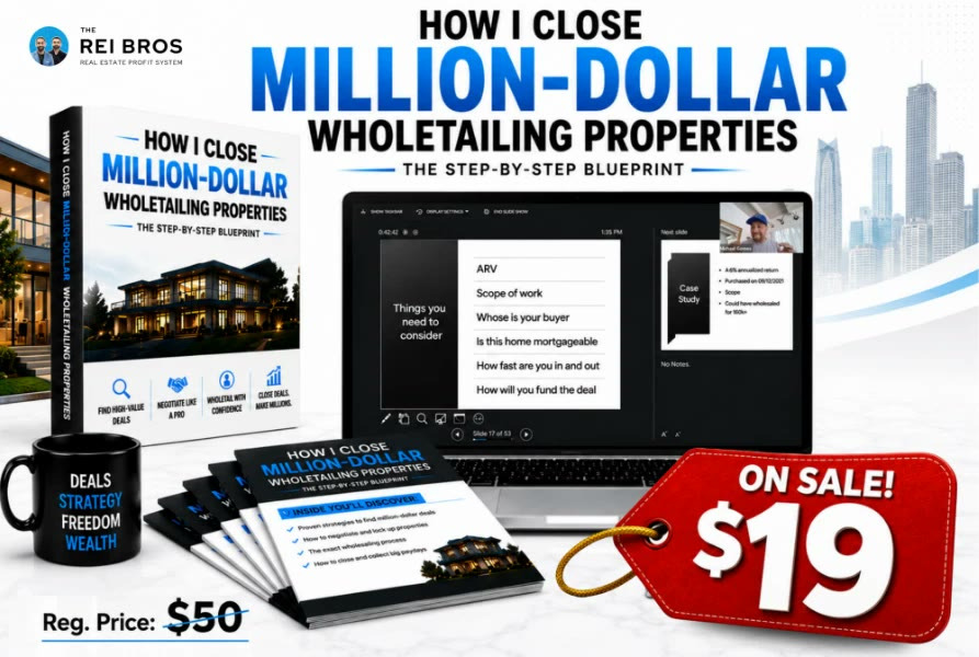 How I Close Million-Dollar Wholetailing Properties