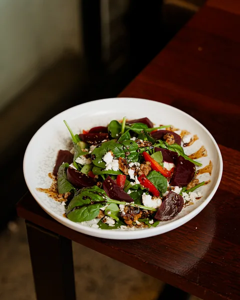Beetroot, feta and rocket salad