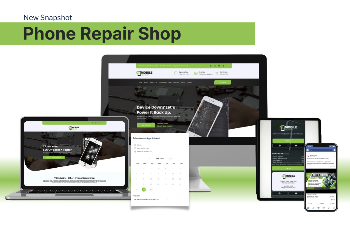 Phone Repair Shop - Snapshot