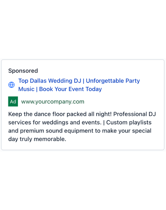 Disc Jockey - Google Ad