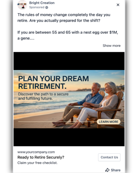 Retirement - Facebook Ad