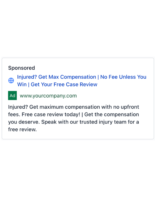 Accident Attorney - Google Ad
