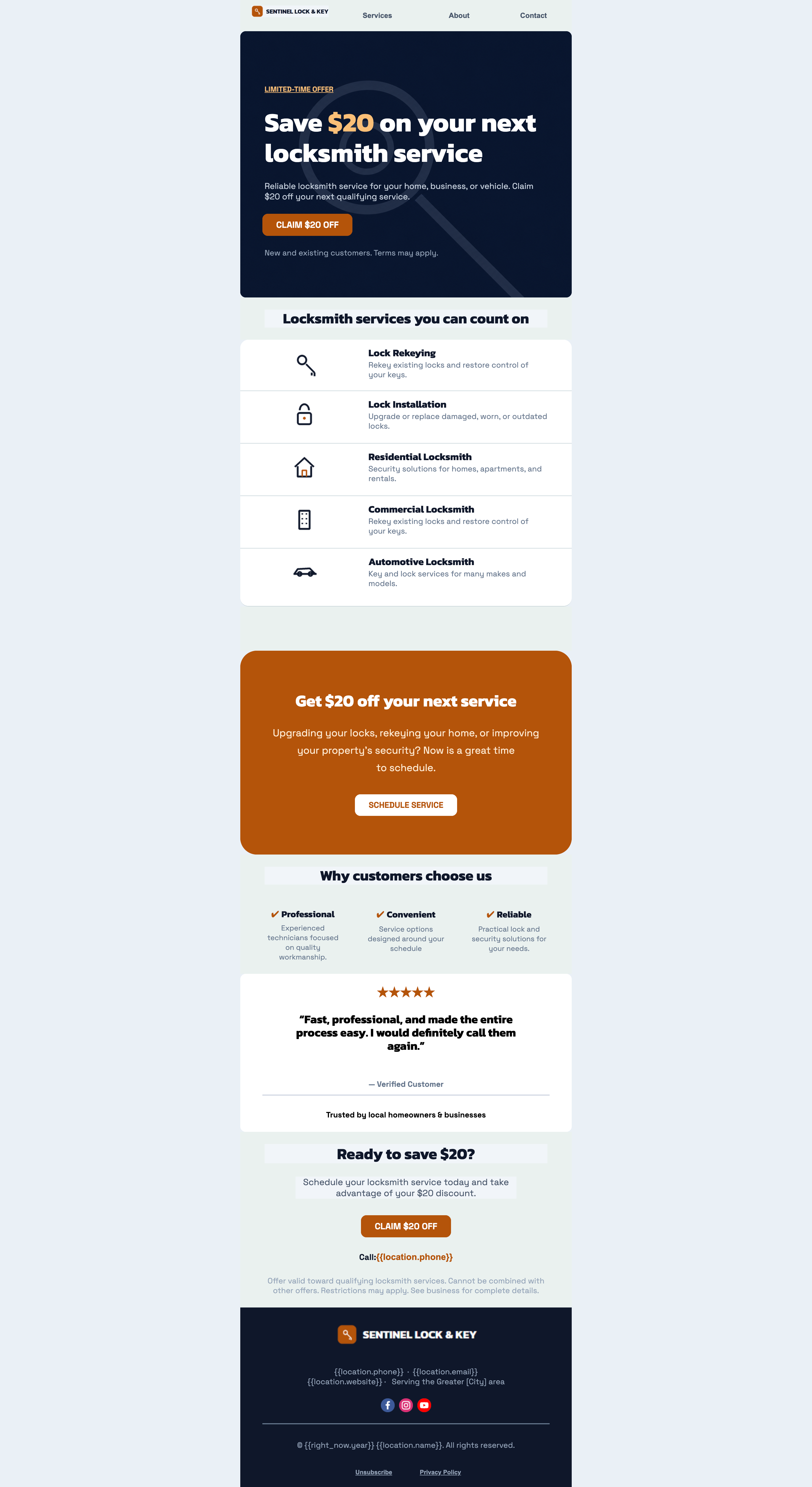 Locksmith - Email