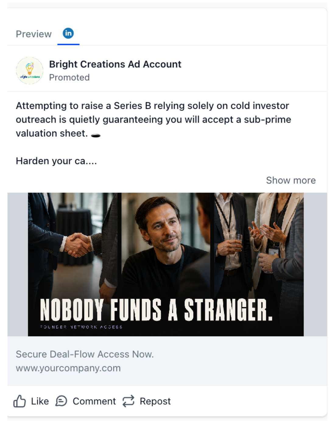 Digital Networking Services - LinkedIn Ad