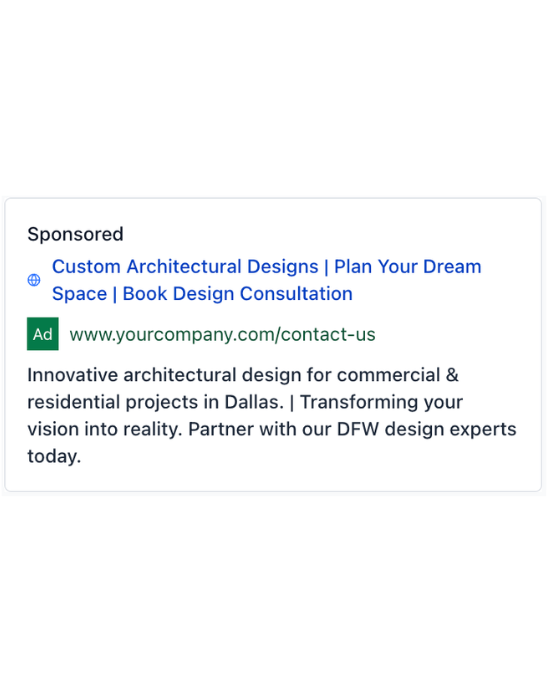 Architectural Design Firm - Google Ad