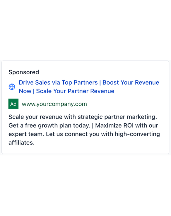 Affiliate Marketing Services - Google Ad