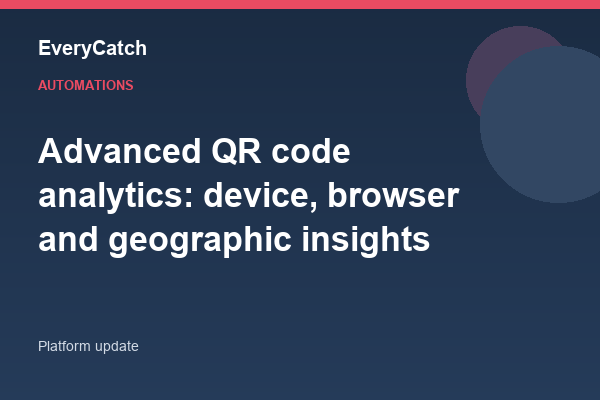 Advanced QR code analytics: device, browser and geographic insights