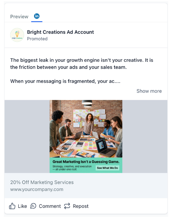 Marketing Agency - LinkedIn Ad
